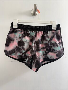 Suzzi black tye dye shorts size medium